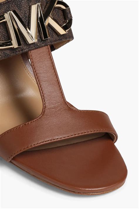 michael kors izzy boot cut|Izzy Embellished Leather Sandal .